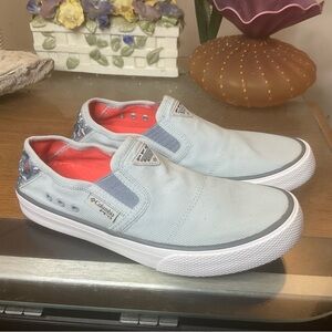 COLUMBIA WOMENS SLACK WATER PFG BOAT SHOES SZ 8